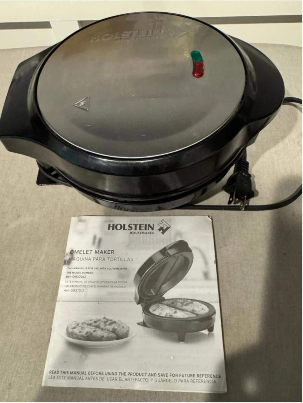 Holstein Housewares Omelet Maker Black Silver